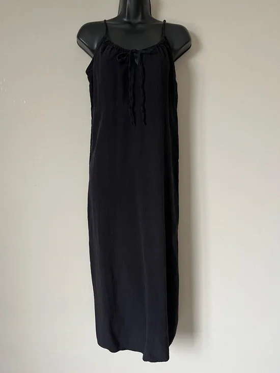 Old Navy Sleeveless A Line Cami Maxi Dress Black Size Small - Picture 3 of 8